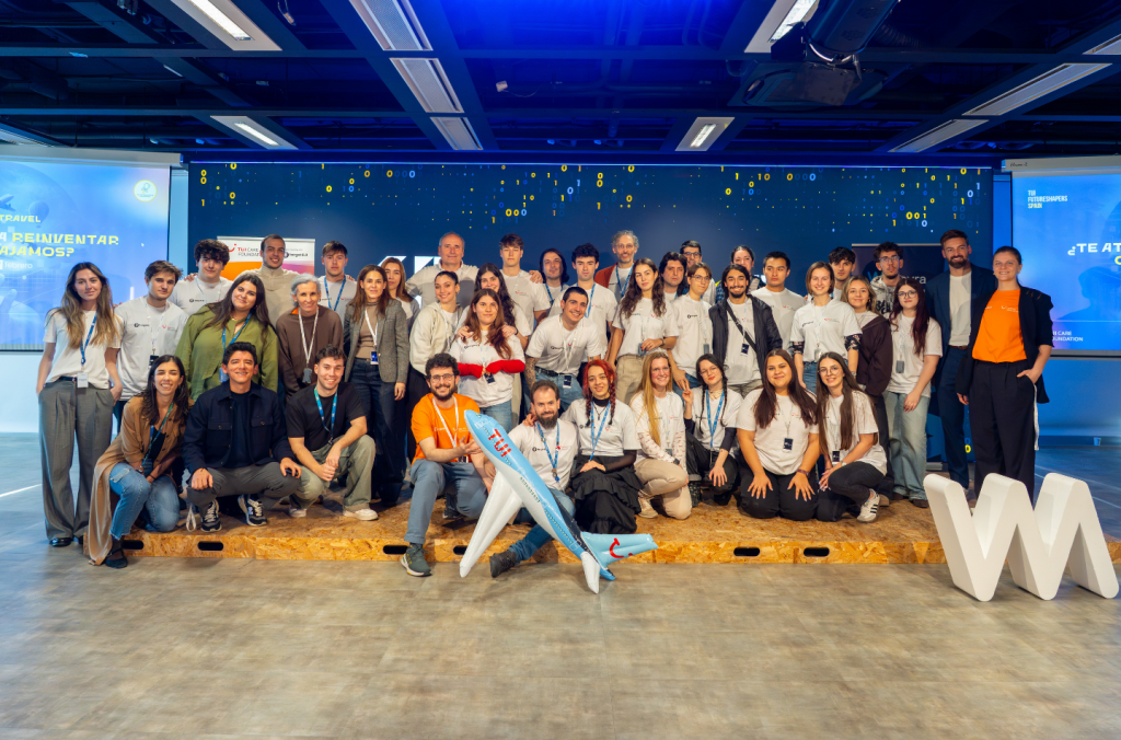 A group picture in an event location