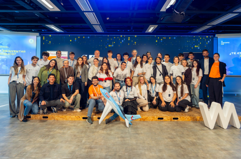 A group picture in an event location